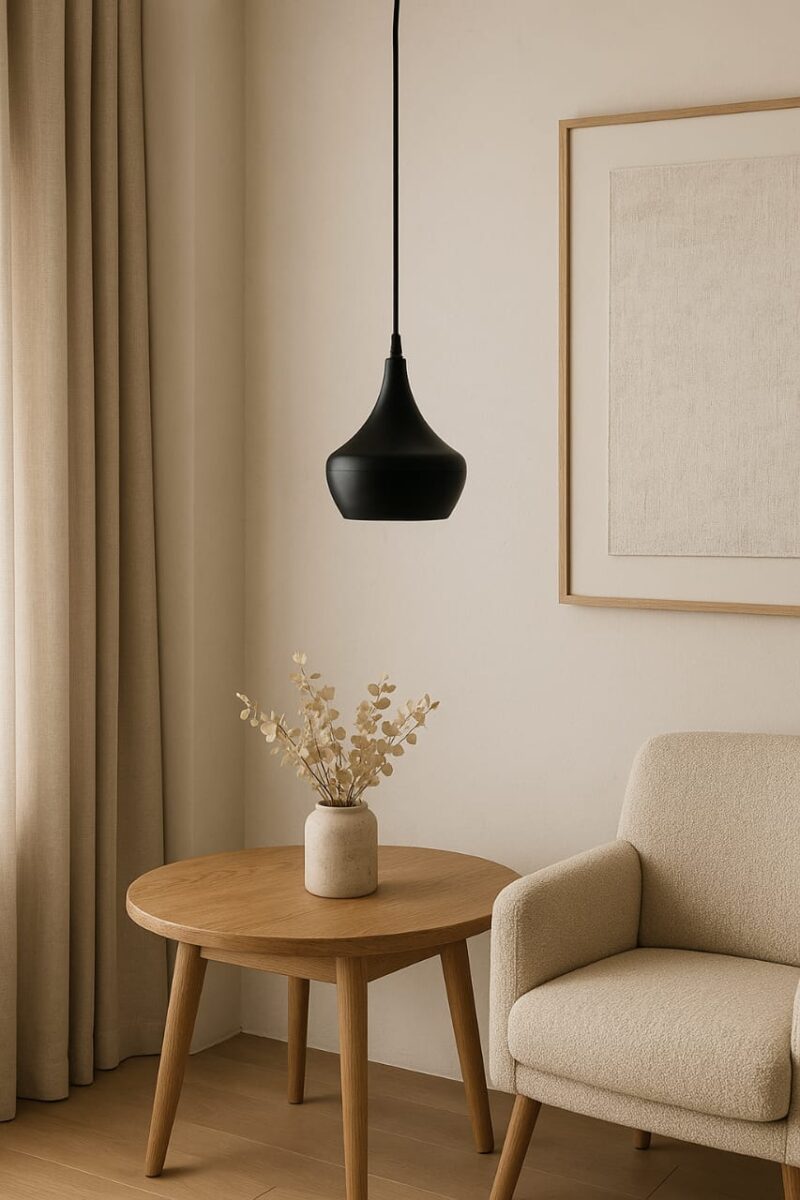 BENE Jena Pendant Lamp MS 15 cm, (Black, Pack of 1 Pc)