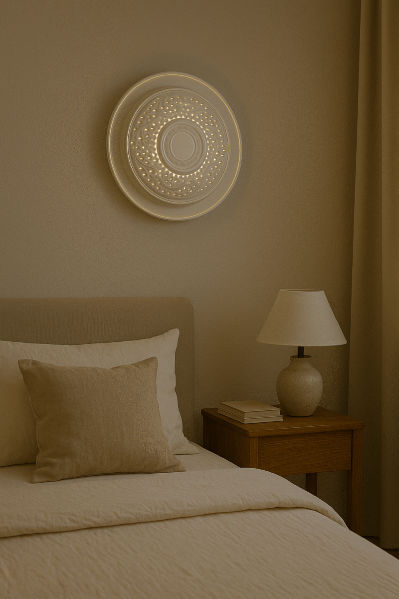 BENE Keith Wall Lamp 36 cm, (SS, White, Pack of 1 Pc)