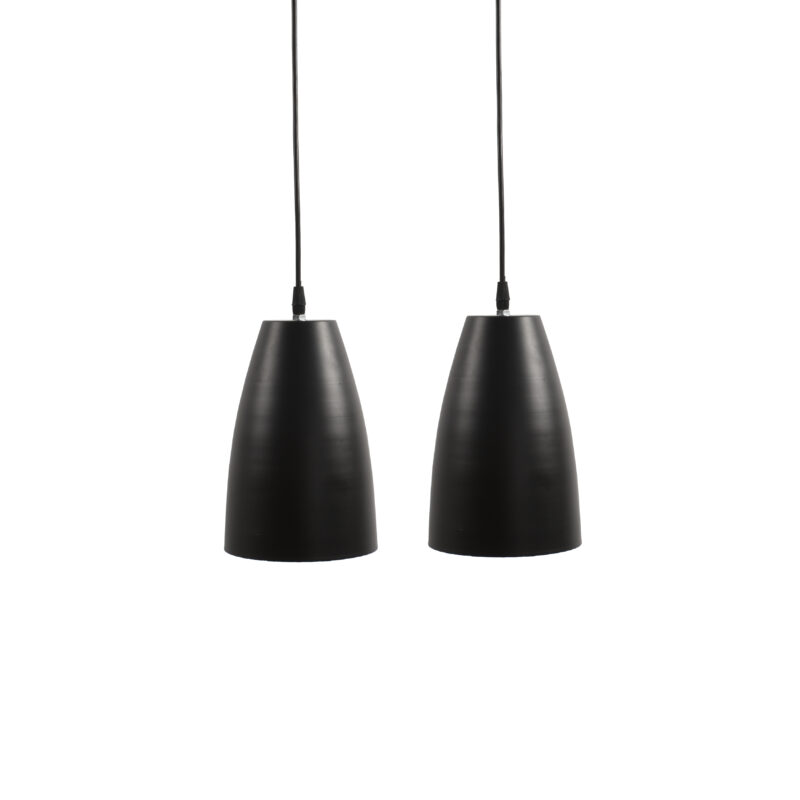 BENE Kofu Pendant Lamp MS 16 cm, (Black, Pack of 2 Pc) - Image 2