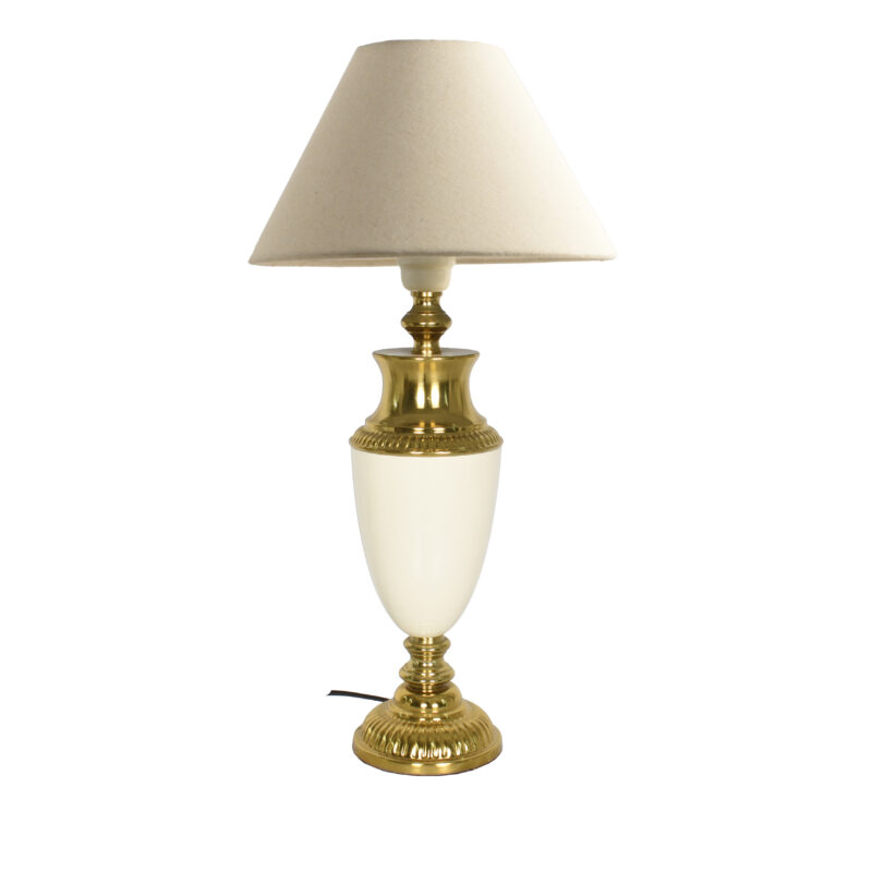 BENE Kovel Table Lamp MS 51 cm, (Cream, Gold Pack of 1 Pc) - Image 2