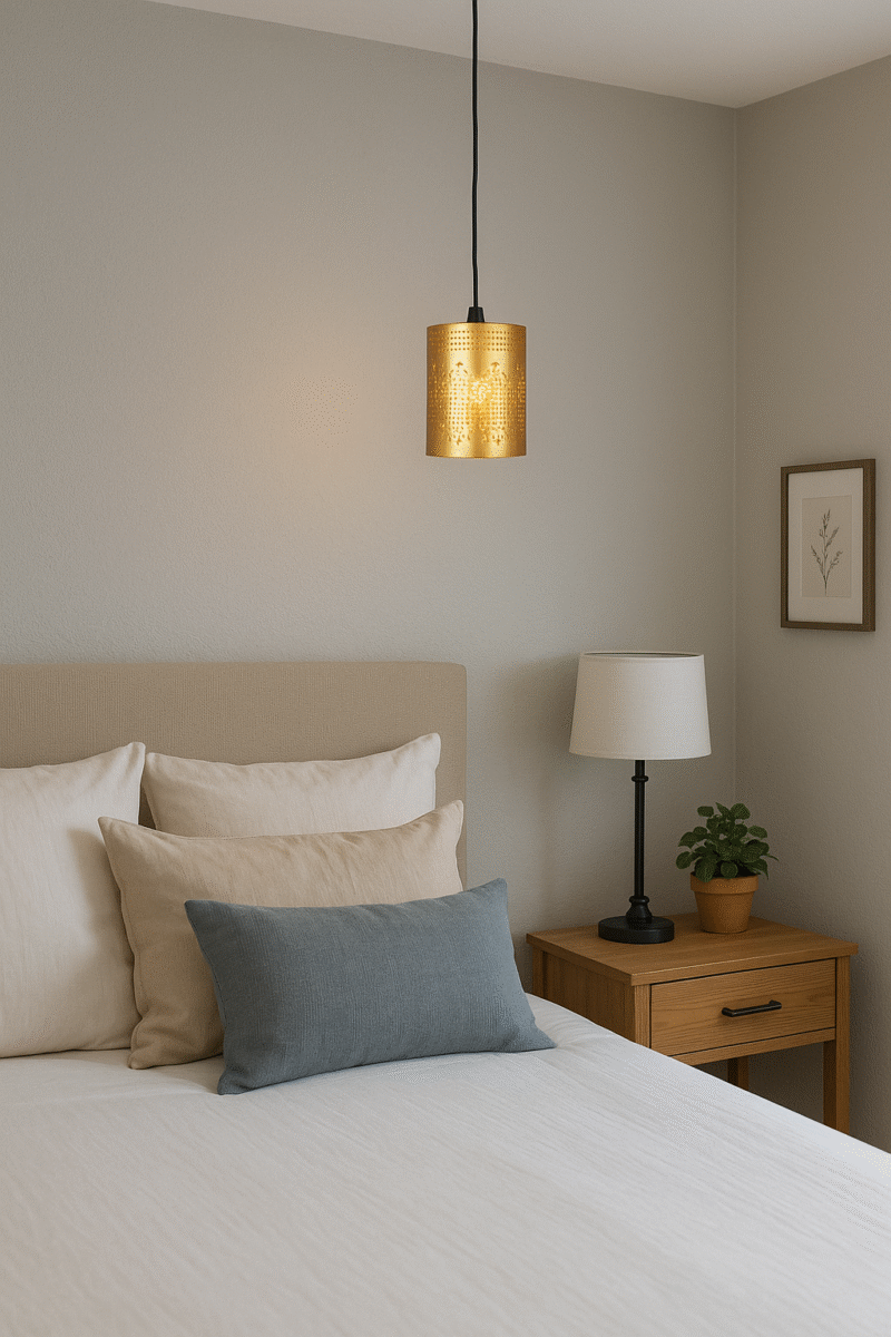 BENE Kyle Pendant Lamp MS 8 cm, (Golden, Pack of 1 Pc)
