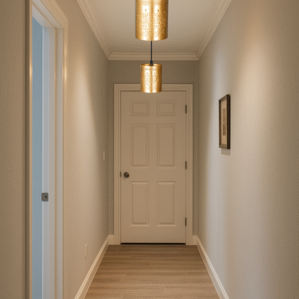 BENE Kyle Pendant Lamp MS 8 cm, (Golden, Pack of 2 Pc)