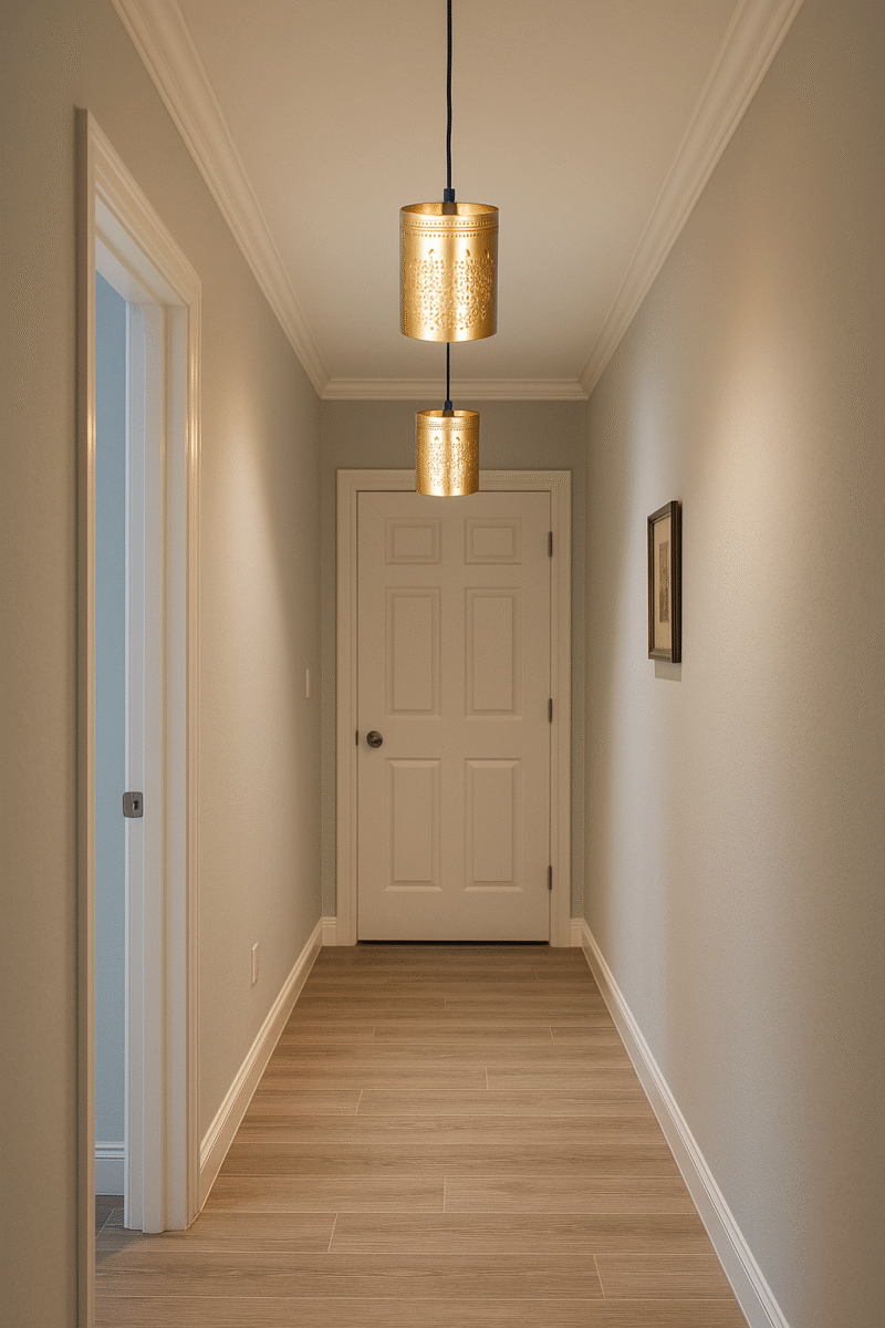 BENE Kyle Pendant Lamp MS 8 cm, (Golden, Pack of 2 Pc)