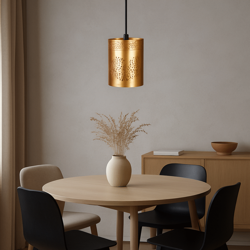 BENE Kyle Pendant Lamp MS 10 cm, (Golden, Pack of 1 Pc)