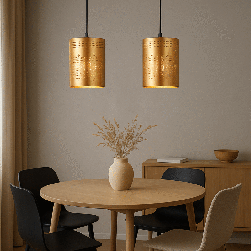 BENE Kyle Pendant Lamp MS 10 cm, (Golden, Pack of 2 Pc)