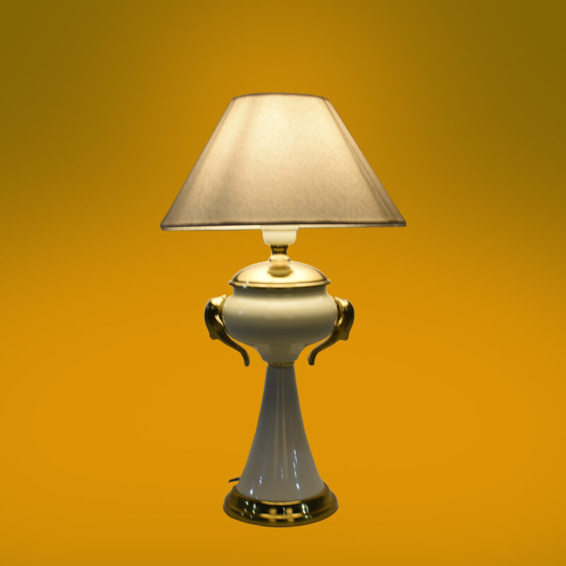 BENE Lazio Table Lamp MS 44 cm, (Cream, Gold Pack of 1 Pc) - Image 3