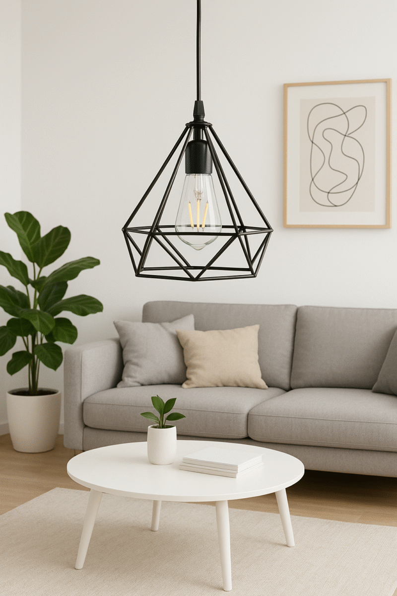 BENE Leon Pendant Lamp MS 17 cm, (Black, Pack of 1 Pc)