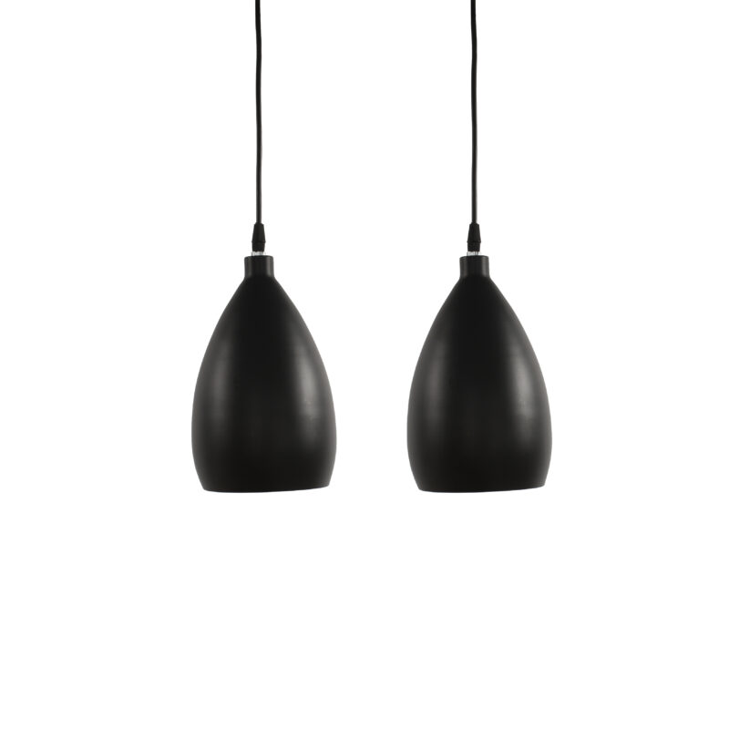 BENE Zomba Pendant Lamp MS 16 cm, (Black, Pack of 2 Pc) - Image 2