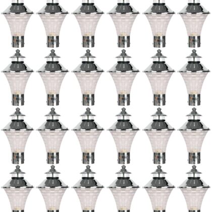 BENE Geruit  Outdoor Lamp (Steel, 18 Cms, Pack of 24 Pcs)